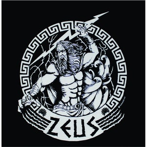 Greek God Zeus Sticker Ancient Greek Mythology Stickers Ancient