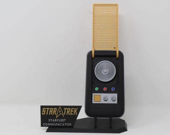 Star Trek Original Series Communicator Prop Cosplay with stand and holster