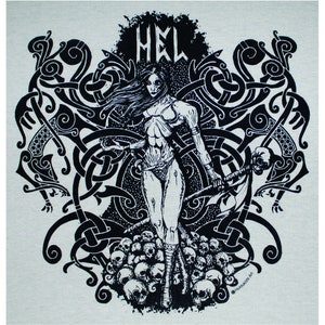 Hel Norse Goddess T-Shirt BL