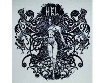 Hel Norse Goddess T-Shirt BL