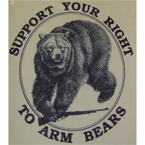 Right to Arm Bears Animal Rights T-Shirt