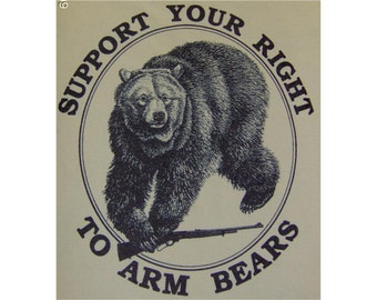 Right to Arm Bears Animal Rights T-Shirt