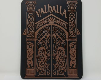 Valhalla Norse 3D Relief Standing or Wall Plaque