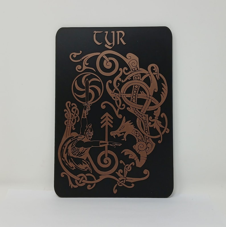 Tyr Norse Pagan 3D Relief Standing or Wall Plaque - Etsy