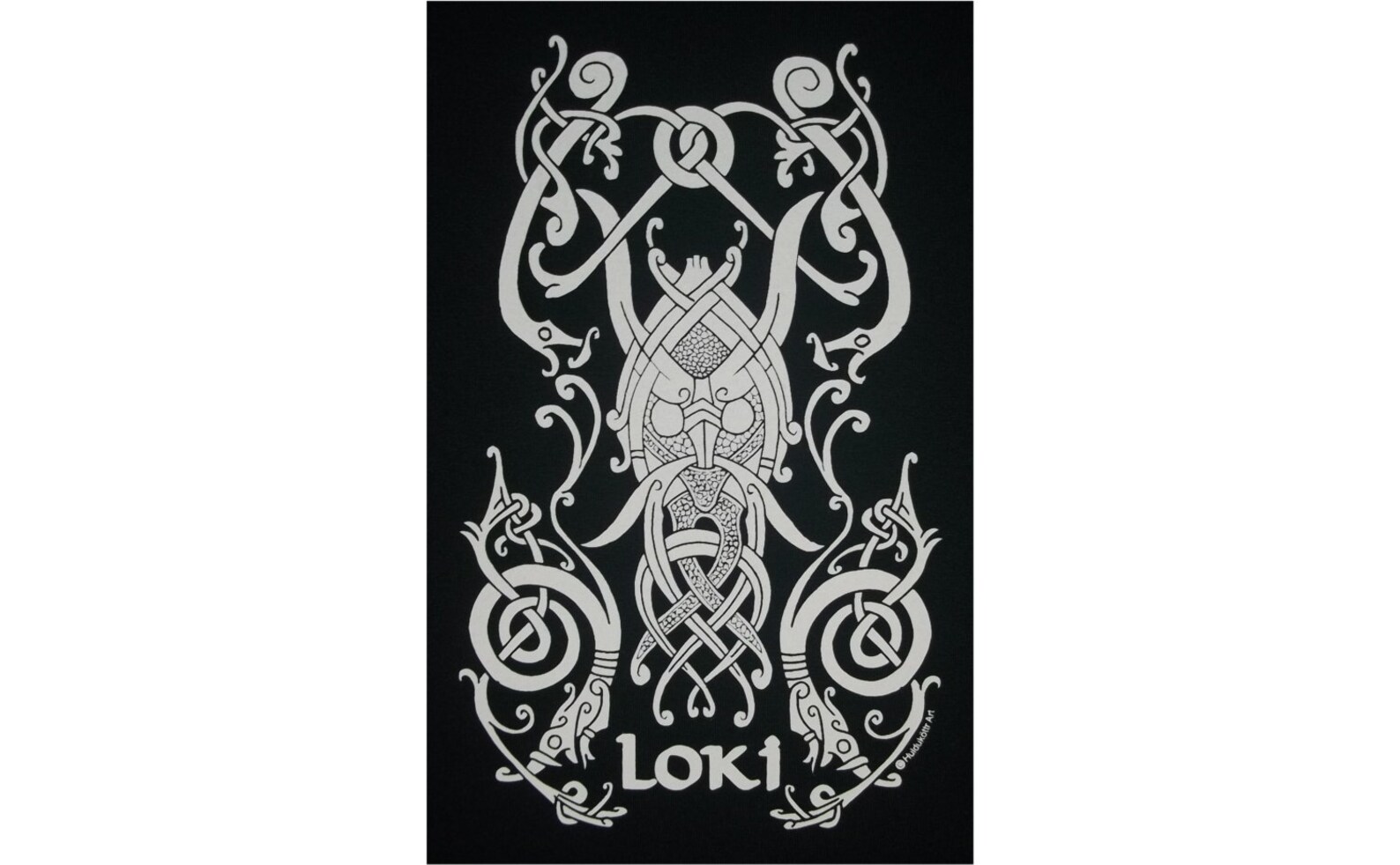Loki Knot Rune Viking God Norse T-shirt WH - Etsy