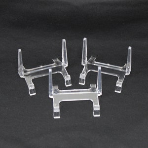 Small Acrylic Slab Specimen Display Stand, 3 pack