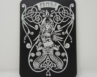 Freya Norse Goddess 3D Relief Standing or Wall Plaque