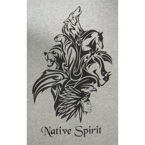 Totem Animals Native Spirit American Indian T-Shirt BL