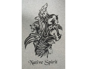 Totem Animals Native Spirit American Indian T-Shirt BL