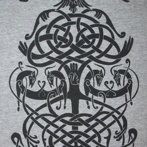 Yggdrasil Norse Tree of Life Viking T-Shirt BL image 2