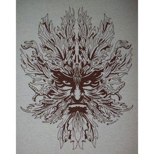 Green Man Celtic Pagan God Greenman T-Shirt BR