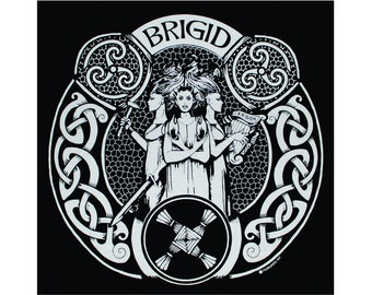 Brigid Brigit Brig Pagan Goddess T-Shirt WH