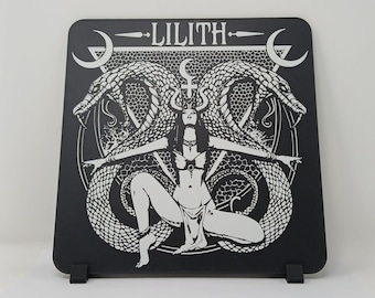 Lilith Goddess 3D Relief Standing or Wall Plaque