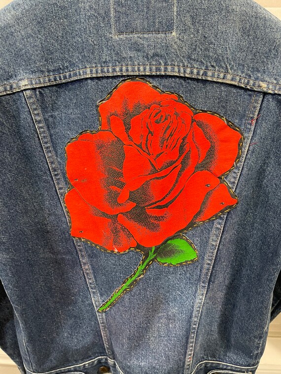 ジャケット・アウター Vintage Rose denim jacket Denim Sequin Jacket | SHE-BANG SHOP | One-of-a-kind Clothing