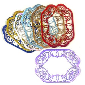 Foil Frame Die Cuts: Scrapbooking Card Making Embellishments