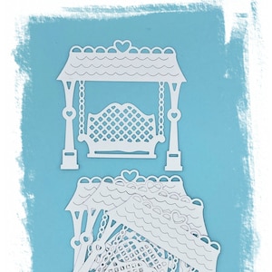 Swing Bench Die Cuts: Card Making Scrapbooking Embellishments