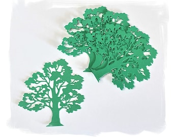 Large Tree Die Cuts: Scrapbooking Embellishments, Card Making