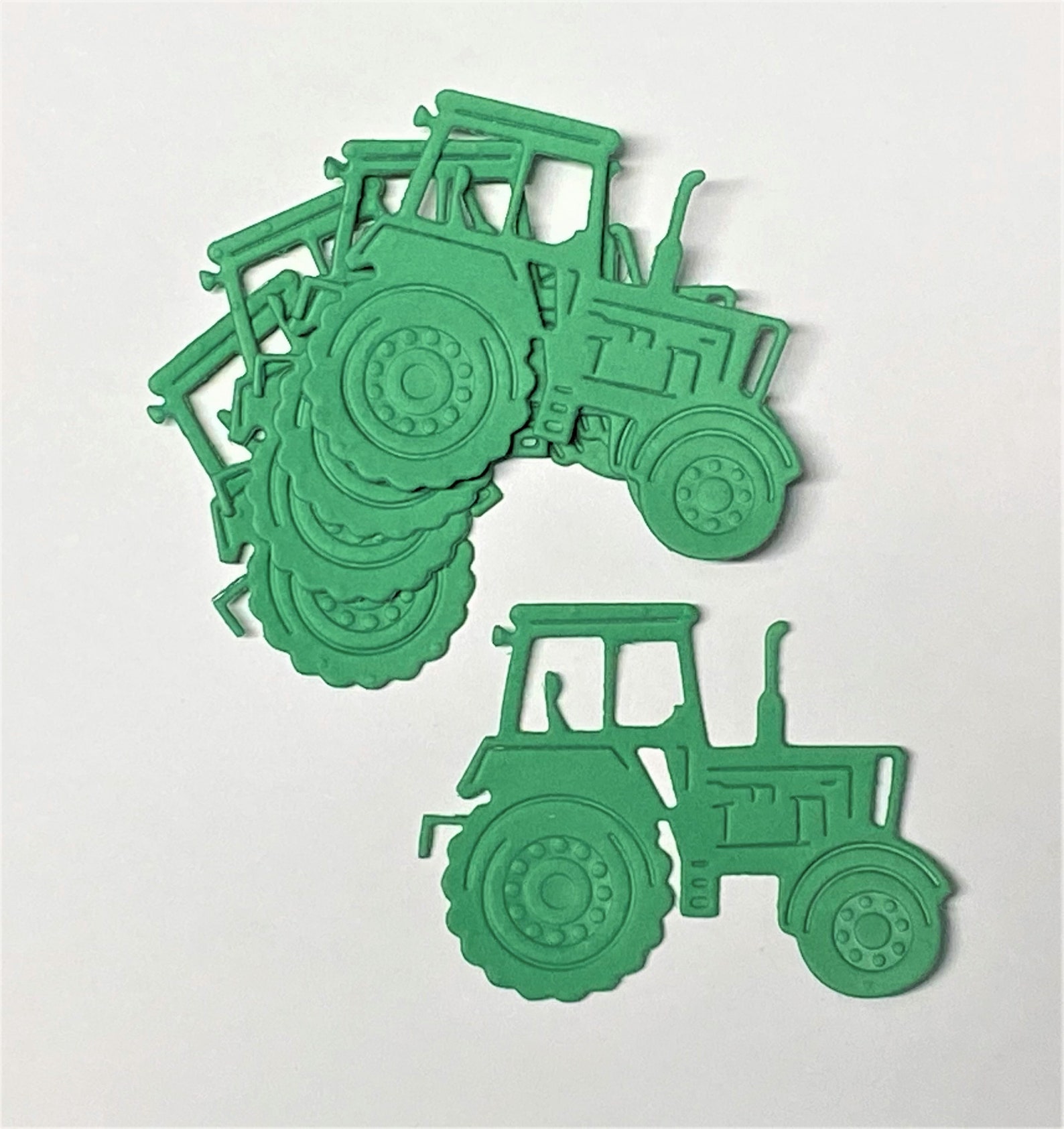 Tractor Die Cuts Farm Tractor Scrapbook Die Cuts Farm | Etsy