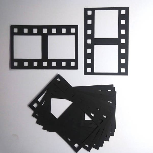 Die Cut Filmstrips That Will Hold Two Pictures Each, Embellishments, Die Cuts, Scrapbooking, Paper Cuts, Filmstrip, Picture Frame,