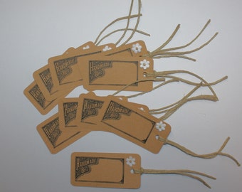 10 "Handmade By" Tags, Merchandise Tags, Tags,