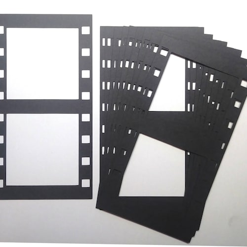 8 Large Die Cut Filmstrips That Will Hold Two Pictures Each Etsy