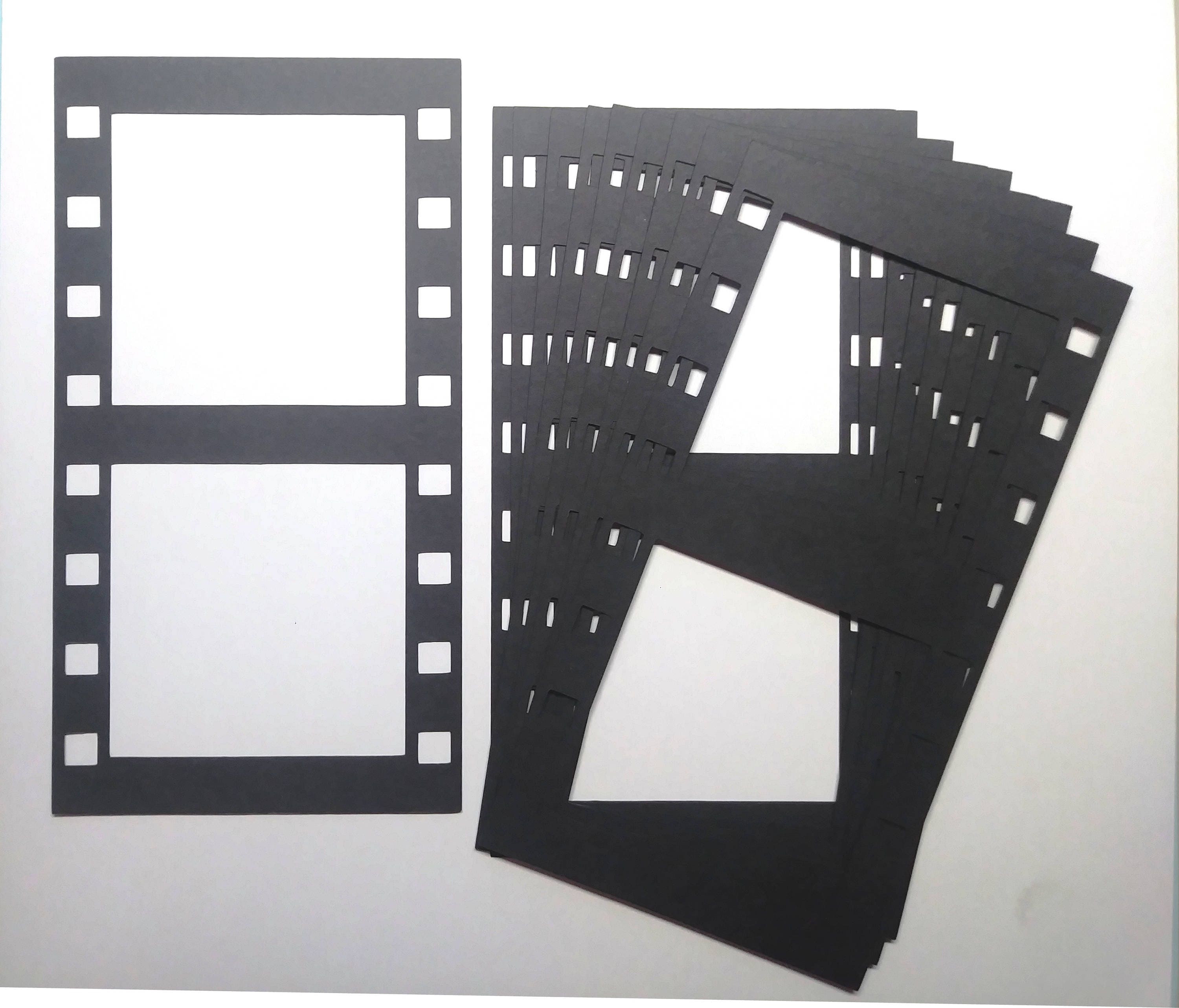 black 2 each of 5 designs Pack of 10 Film Strip Die-cuts 