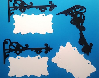 Sizzix Hanging Sign Die Cuts - Die Cuts, Paper Embellishments - Set of 4