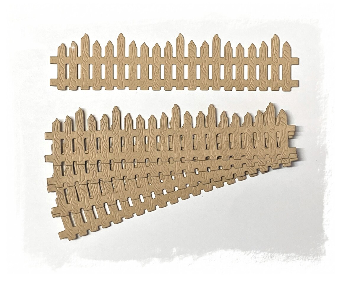 Long Detailed Fences Fence Die Cuts Fence Die Cuts Fences Etsy