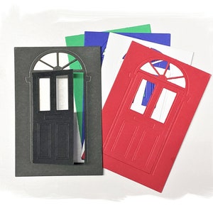15 Pcs, Cardstock, Linen Paper, Die Cut, Material Paper. Doors