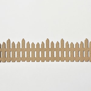 Long Detailed Fences, Fence Die Cuts, Fences, Scalloped Fence, Detailed Fences, Farm Fences, Farm, Long Fence
