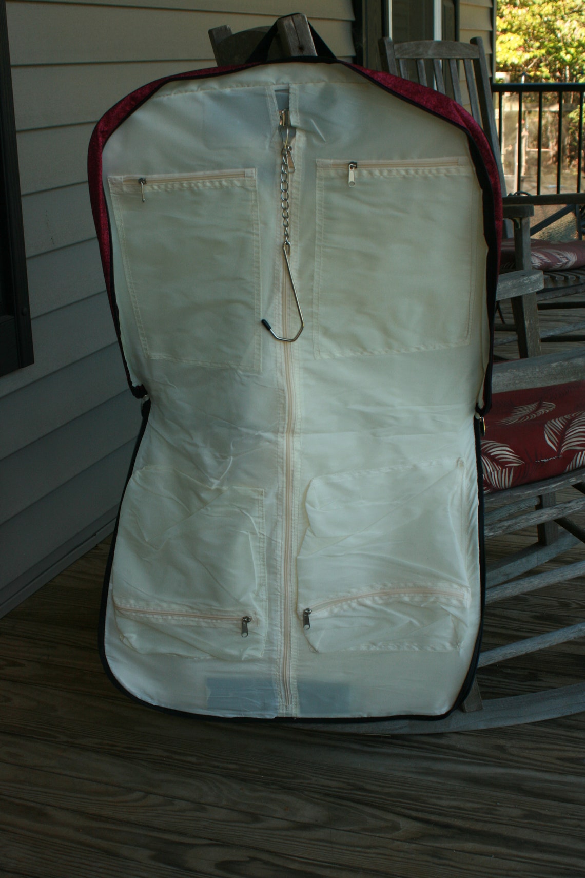 glitter garment bag