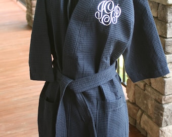 Short Spa Robes, Waffle Weave, 3 Sizes Small/Medium, Large, and XXL