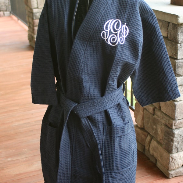 Short Spa Robes, Waffle Weave, 3 Sizes Small/Medium, Large, and XXL