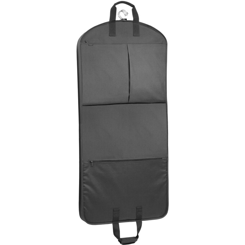 Personalized Black 52 inch Garment Bag Monogrammed Mens Travel Bag Gift for Traveler image 3