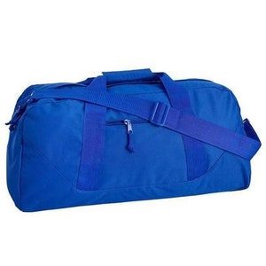 Personalized Royal Blue Duffle Large Blue Gym Bag Sports Bag - Etsy