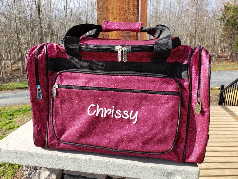 Glitter Dance Bag Hot Pink Duffel Bag Etsy