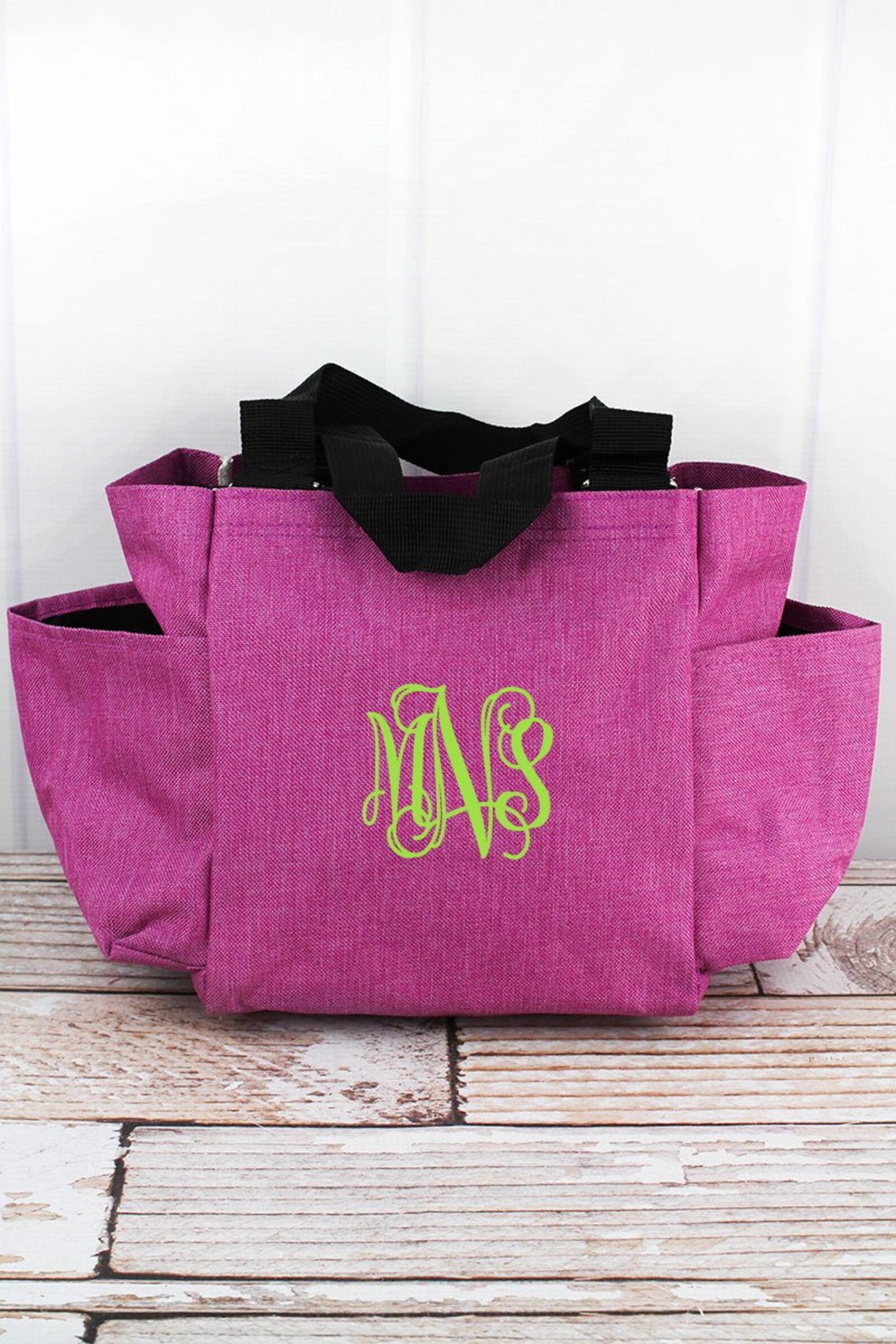 Monogrammed Pink Stonewash Caddy Bag | Personalized Nurse's Tote | Cute Baby Shower Gift