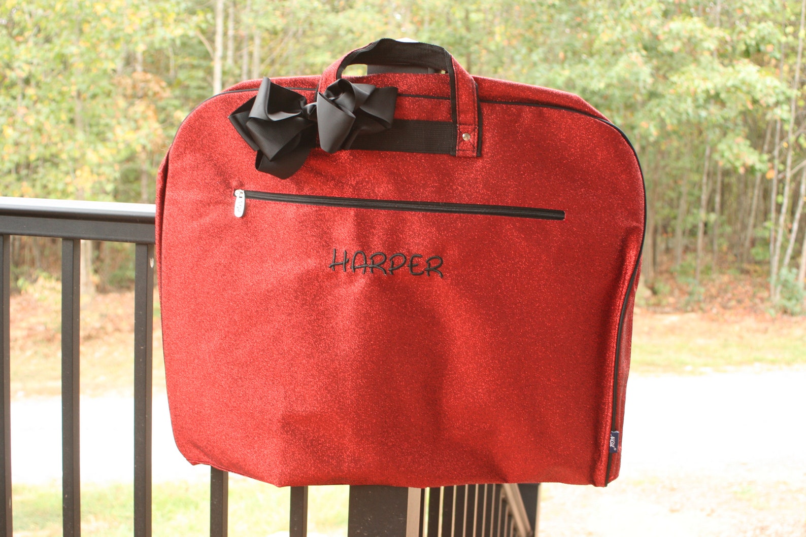 Glitter Garment Bag Red Personalized Sparkly Dance Bag Red Etsy