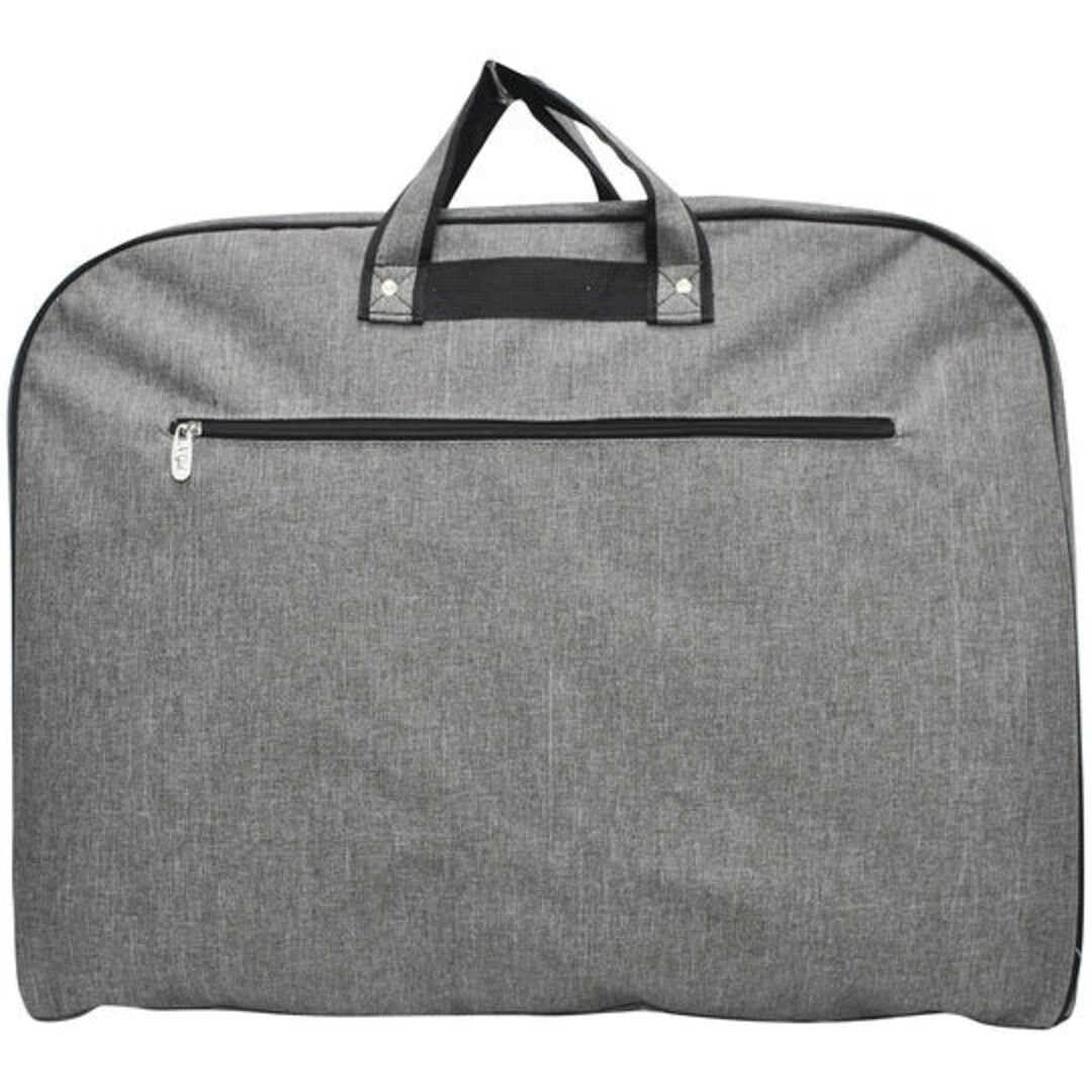 Personalized Gray Garment Bag Monogrammed Costume Bag Mens Travel Bag