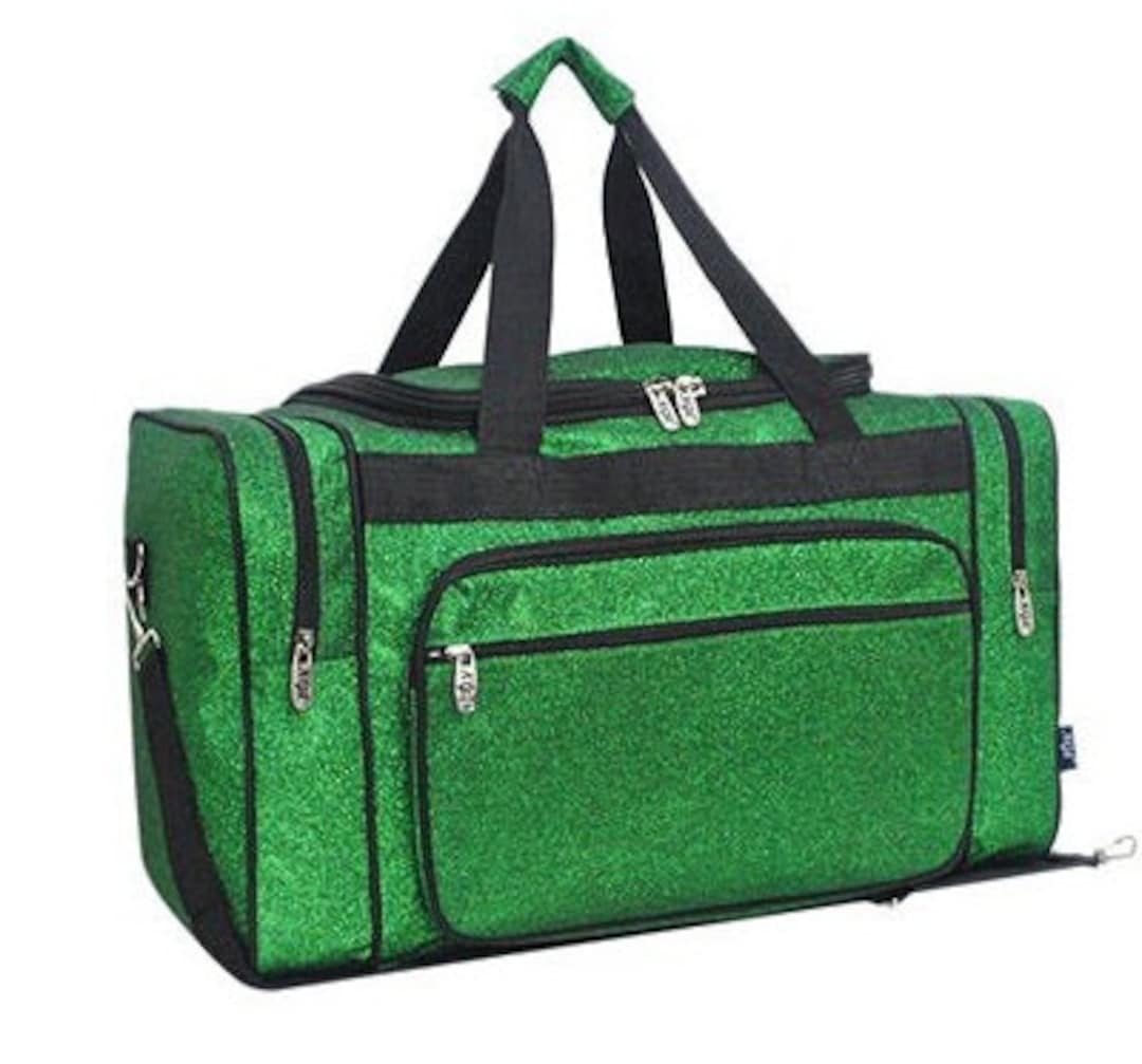 Dance Duffel Bag Green Glitter Personalized Gift for Cheer Etsy
