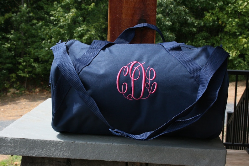 Navy Duffle Bag Personalized Blue Gym Bag Sports Bag | Etsy