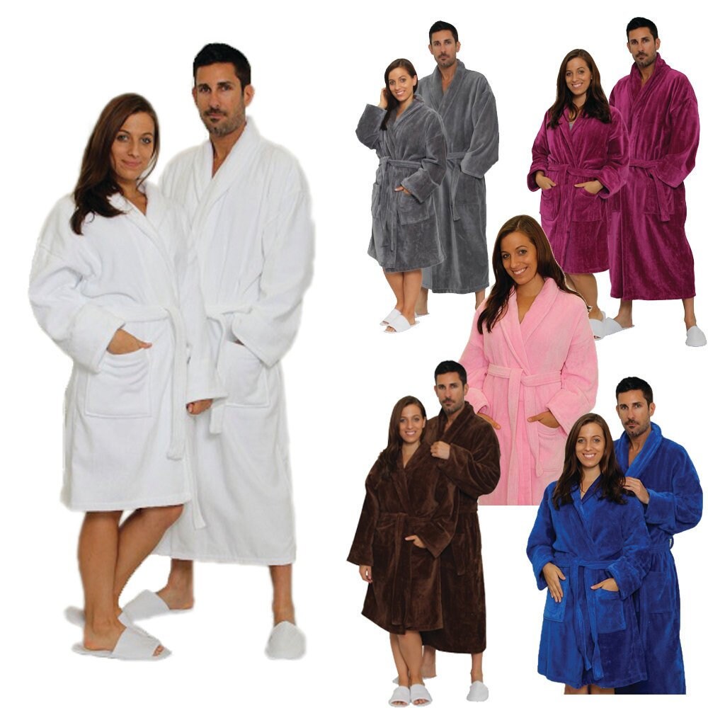 Personalized Velour Robe Monogrammed Spa Robe for Men and Etsy