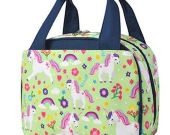 Unicorn Lunch Bag, Girls Back to School, Insulated Tote