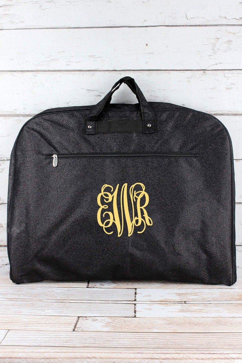 glitter garment bag
