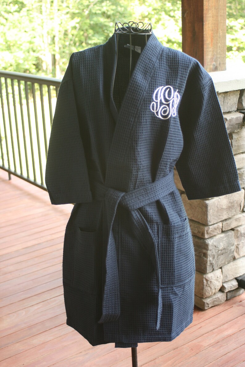 Gepersonaliseerde Kimono Style Short Spa Robes 3 maten Etsy
