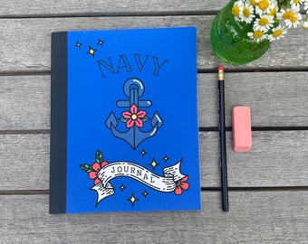 Composition Journal: Navy Deployment Notebook / 120 pages Blank Lined