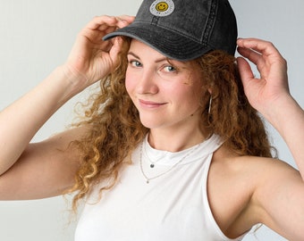 Smile Style Collectieve Vintage Esthetische Katoenen Twill Zwarte Honkbalhoed