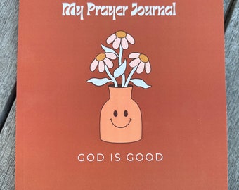 Prayer Journal: Aesthetic Retro Flower Design / 110 pages