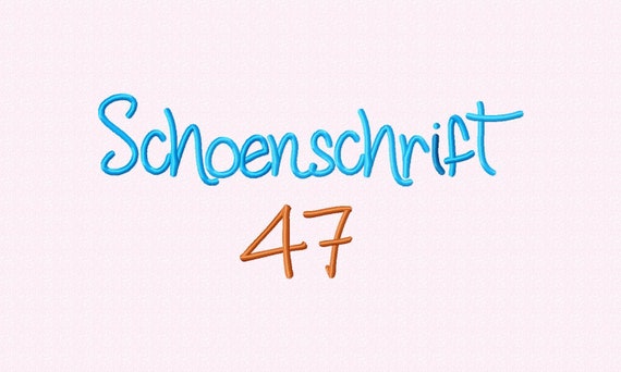 Schonschrift 47 Alphabet Buchstaben Schriftart Stickdateien Etsy