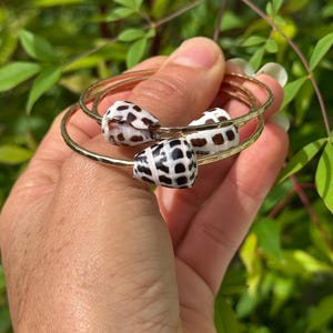 Hebrew cone shell bangle of your choice
